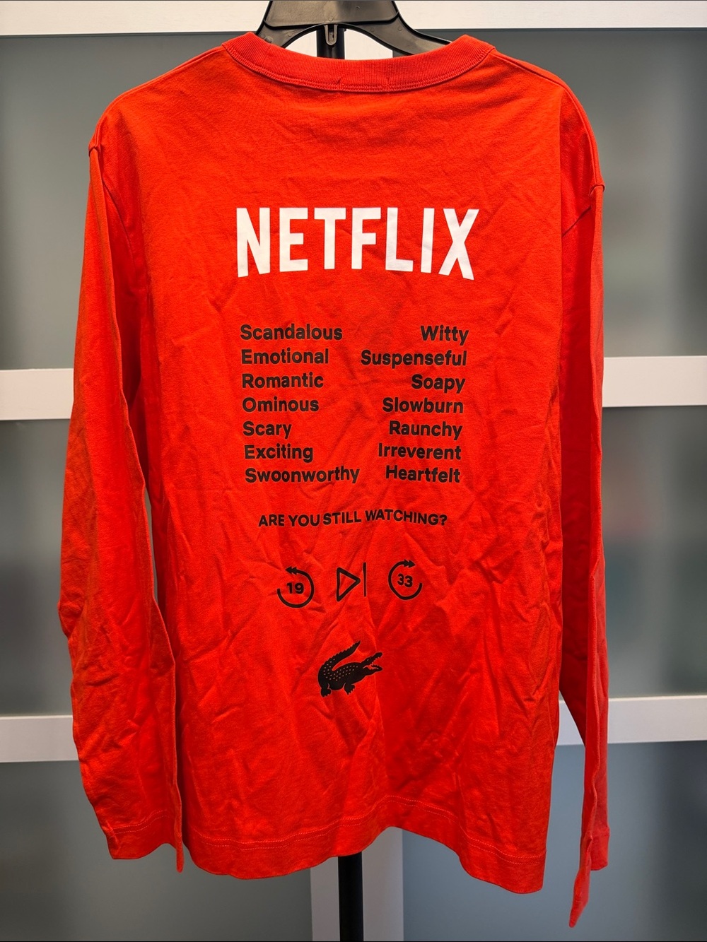 Lacoste x Netflix Unisex Long Sleeve Tee